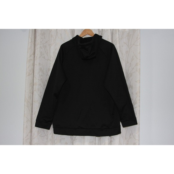 Men's Nike Therma HD Black‎ White Zig-Zag Size XL Dri-Fit Hoodie 932009-010 - Picture 3 of 13